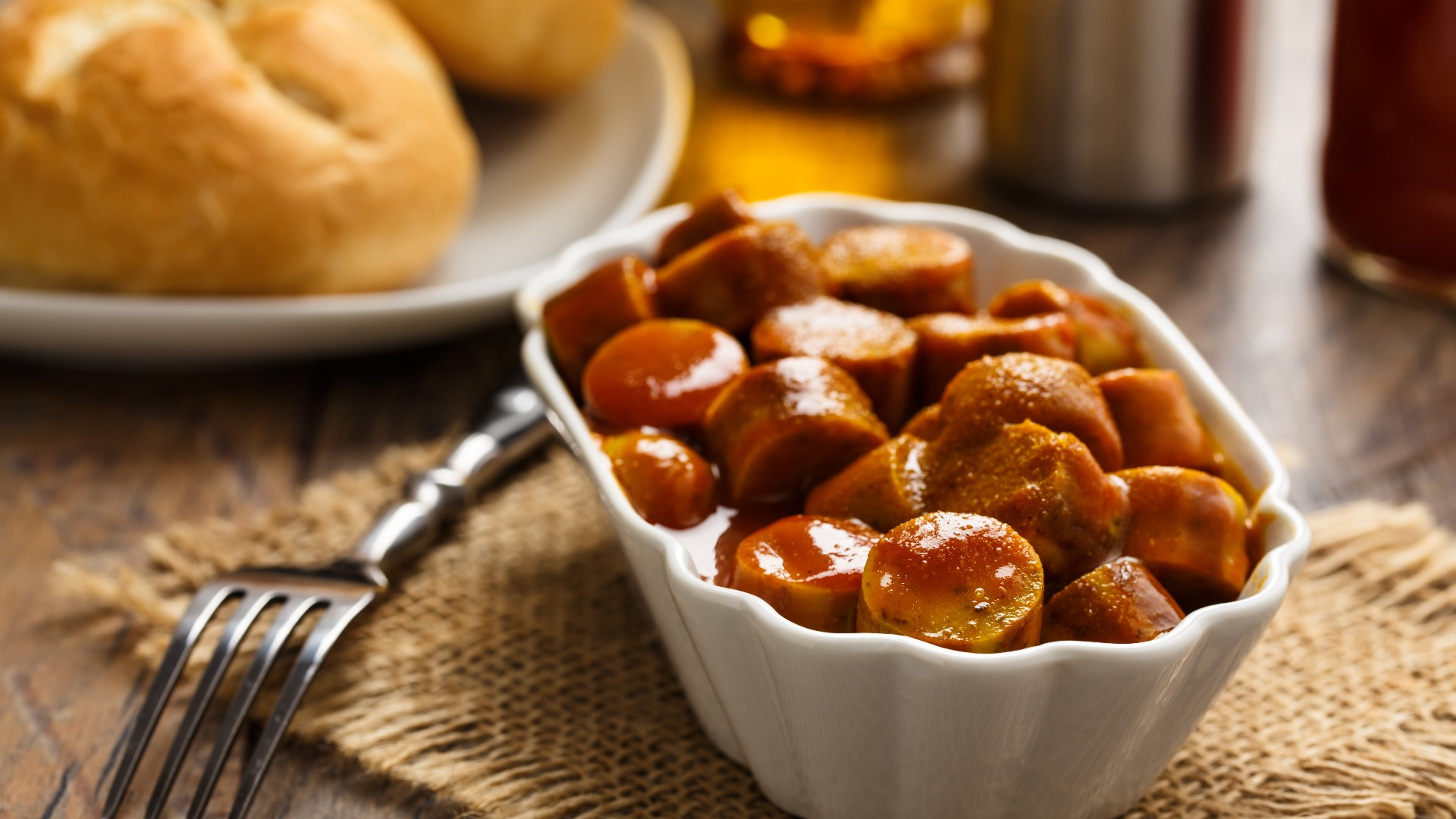 Currywurst - Bratwurst mit Ketchup